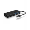 ICY BOX IB-HUB1426-CPD USB 3.2 Gen 1 (3.1 Gen 1) Type-C 5000 Mbit/s zwart