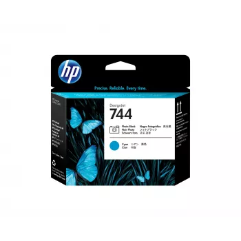 HP 744 foto zwart/cyaan DesignJet printkop