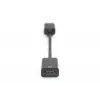 DIGITUS DP - HDMI-kabel 20 cm zwart DP - HDMI Type-A M/F HDMI 2.0