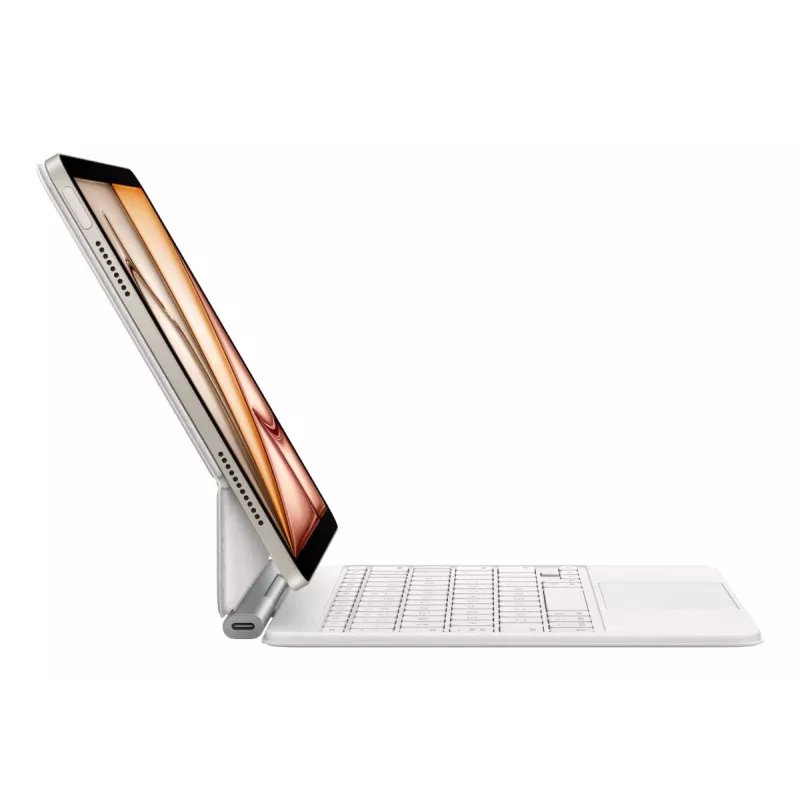 Apple Magic Keyboard MDFV4F/A toetsenbord en foliohoes met trackpad voor 10,9-inch iPad Air (4e en 5e generatie), Smart Connector, AZERTY Frans, wit