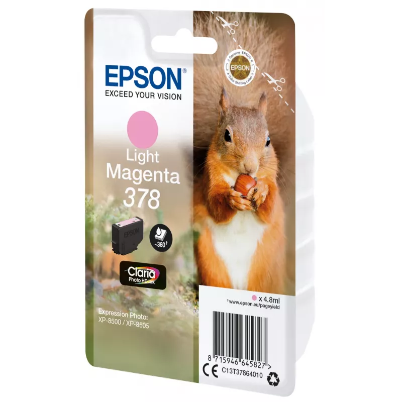 Epson Squirrel singlepack lichtmagenta 378 Claria Photo HD inkt