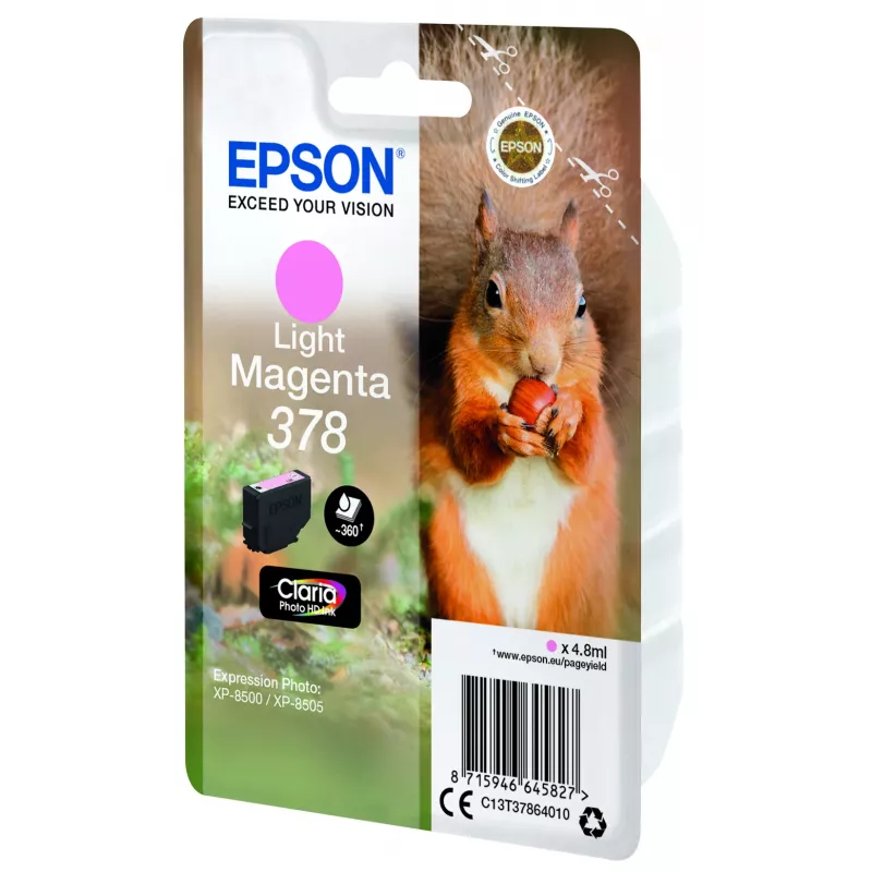 Epson Squirrel singlepack lichtmagenta 378 Claria Photo HD inkt