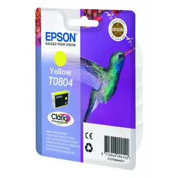 Epson Hummingbird singlepack geel T0804 Claria foto-inkt