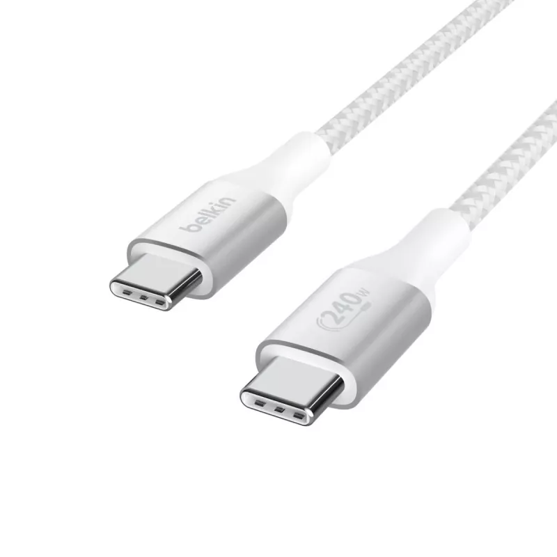 BELKIN USB-kabel - BoostCharge - USB-C-naar-USB-C-kabel 240W - 1m - wit