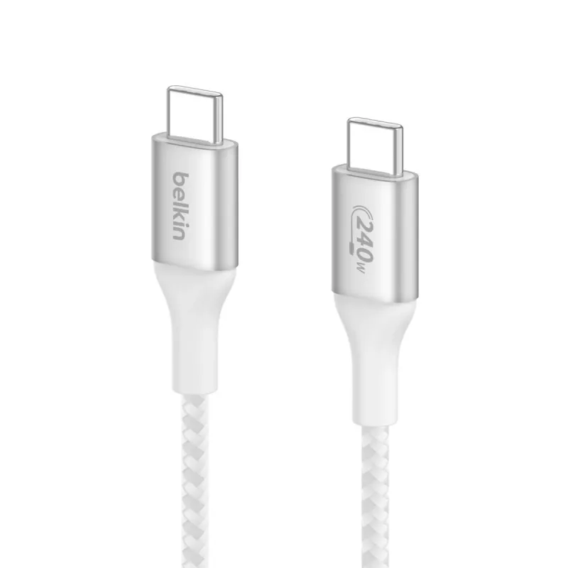 BELKIN USB-kabel - BoostCharge - USB-C-naar-USB-C-kabel 240W - 1m - wit