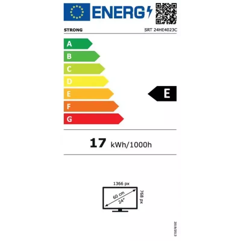 Televisie Strong SRT 24HE4023C 24 inch HD LCD 1366 x 768