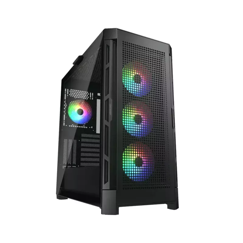 Pc-behuizing COUGAR Gaming CGR-5AD1B-RGB midi tower zwart