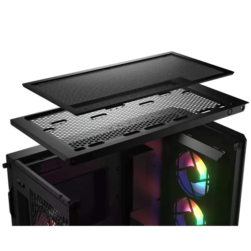 Pc-behuizing COUGAR Gaming CGR-5AD1B-RGB midi tower zwart