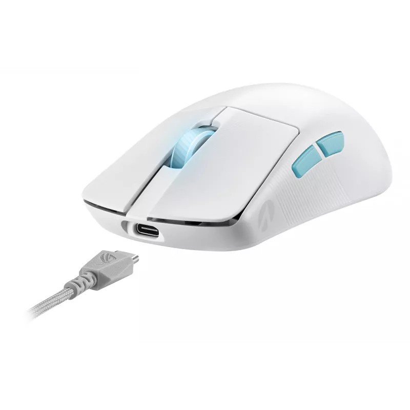 ASUS ROG Harpe Ace Aim Lab Edition muis gaming ambidexter RF draadloos + Bluetooth + USB Type-C opto-mechanisch 36000 DPI