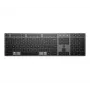 HP 725 multi-device oplaadbare draadloze toetsenbord, volledig formaat (100%), draadloos, RF draadloos + Bluetooth, zwart