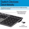 HP 725 multi-device oplaadbare draadloze toetsenbord, volledig formaat (100%), draadloos, RF draadloos + Bluetooth, zwart