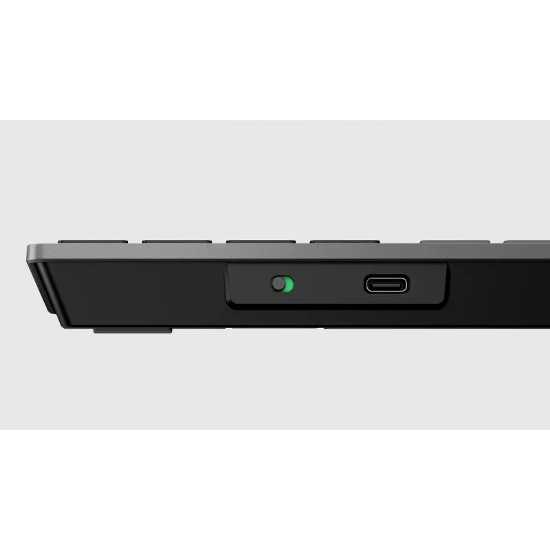 HP 725 multi-device oplaadbare draadloze toetsenbord, volledig formaat (100%), draadloos, RF draadloos + Bluetooth, zwart