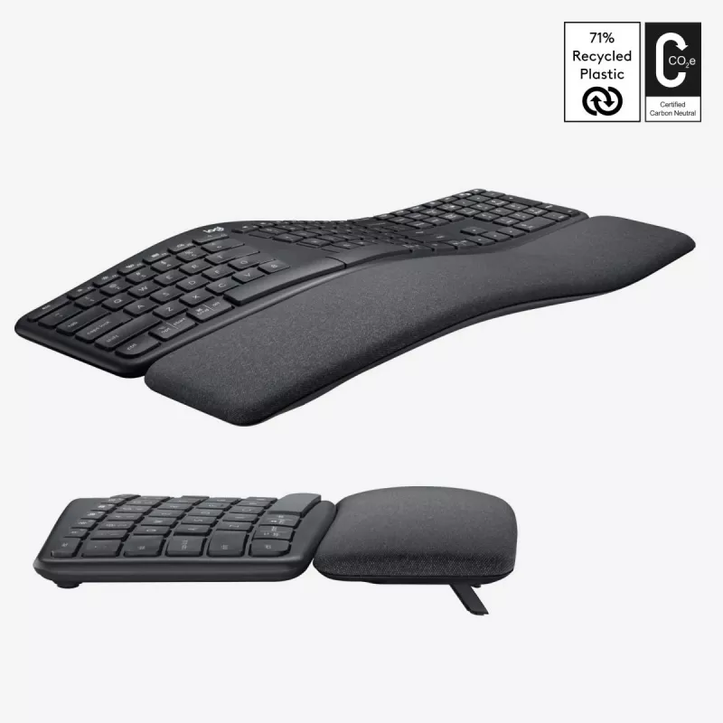 LOGITECH Ergo K860 - draadloos split-toetsenbord grafiet Qwerty US/International
