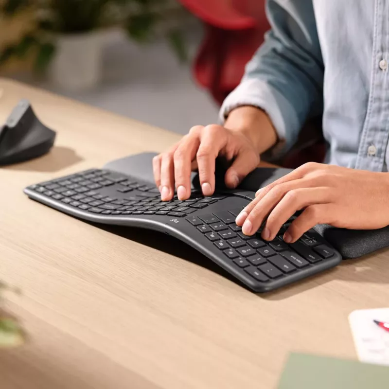 LOGITECH Ergo K860 - draadloos split-toetsenbord grafiet Qwerty US/International