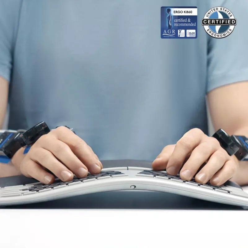 LOGITECH Ergo K860 - draadloos split-toetsenbord grafiet Qwerty US/International