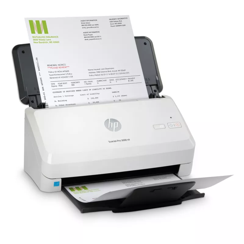 HP Scanjet Pro 3000 s4 sheetfed scanner 600 x 600 DPI A4 zwart, wit