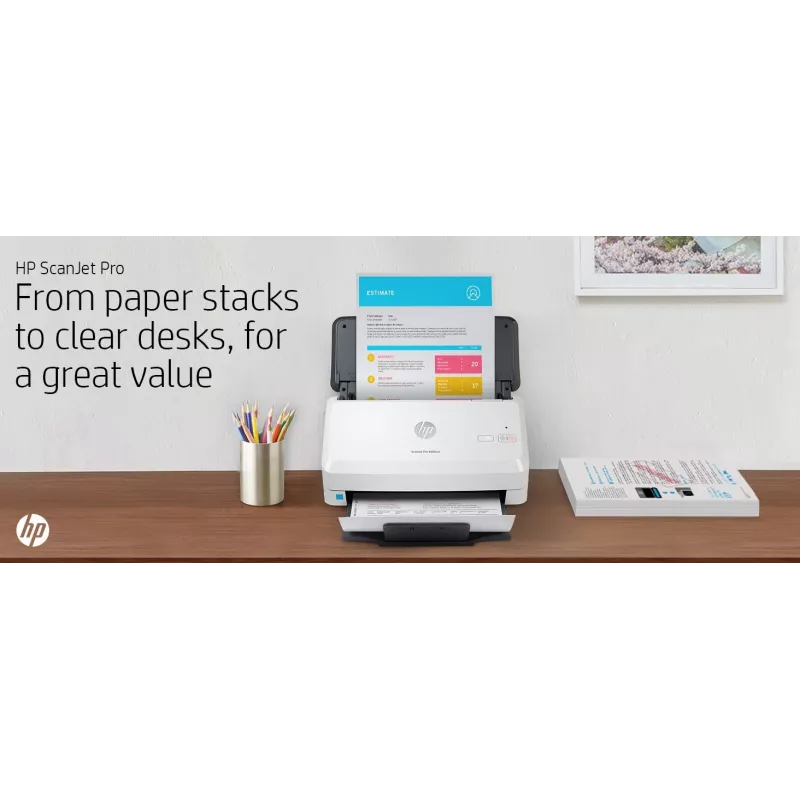 HP Scanjet Pro 3000 s4 sheetfed scanner 600 x 600 DPI A4 zwart, wit