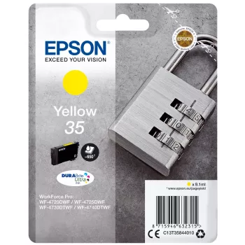 Epson Padlock singlepack geel 35 DURABrite Ultra ink