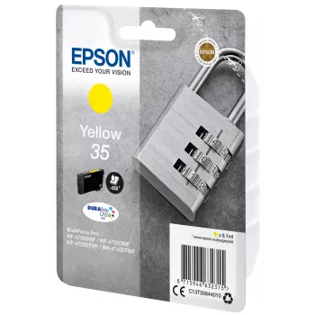 Epson Padlock singlepack geel 35 DURABrite Ultra ink