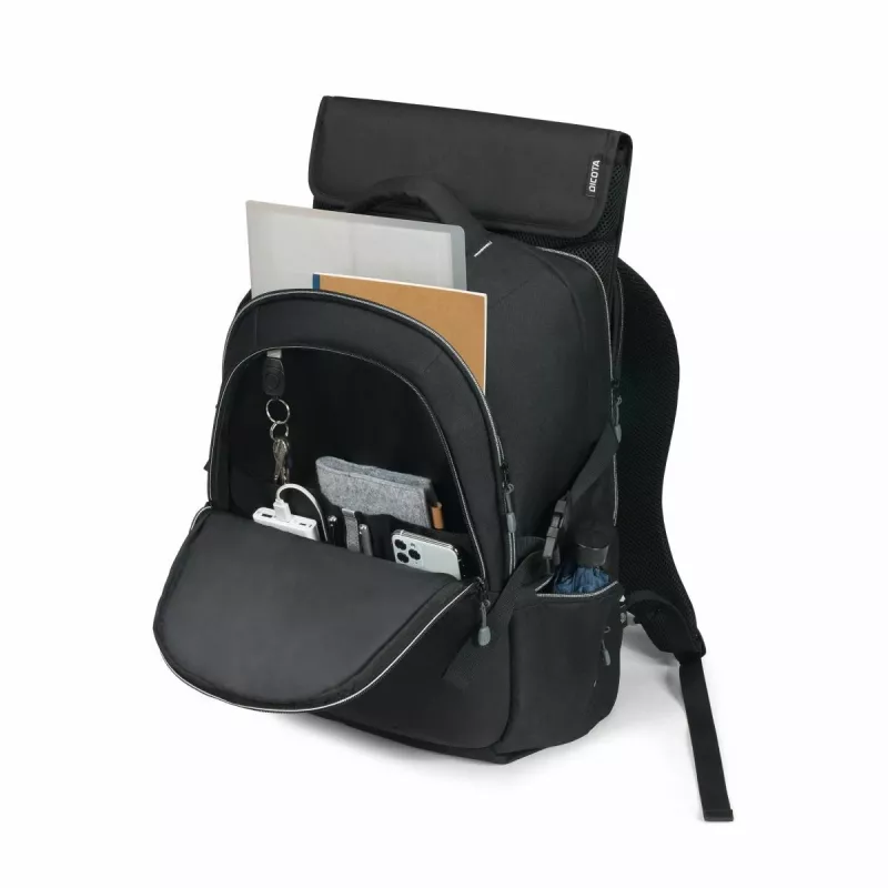 DICOTA Eco- 14-15.6in notebook rugzak - zwart / 600d gerecycled PET