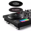 Hercules INPULSE T7 zwart dj-controller – 3,5 mm/6,35 mm hoofdtelefoon, USB-kabel, 652×350×90 mm
