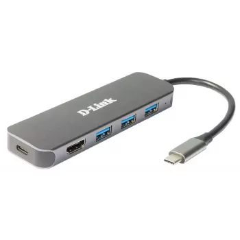 D-Link 5-in-1 USB-C-hub met HDMI/Power Delivery