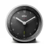 Braun BC07SB-DCF quartzwekker zwart, zilver