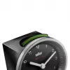 Braun BC07SB-DCF quartzwekker zwart, zilver