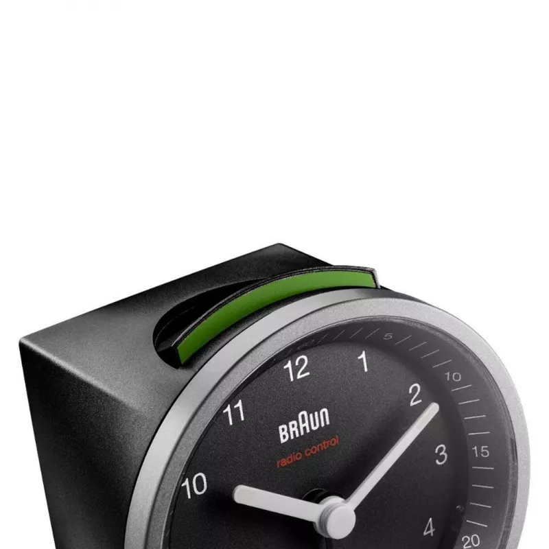 Braun BC07SB-DCF quartzwekker zwart, zilver