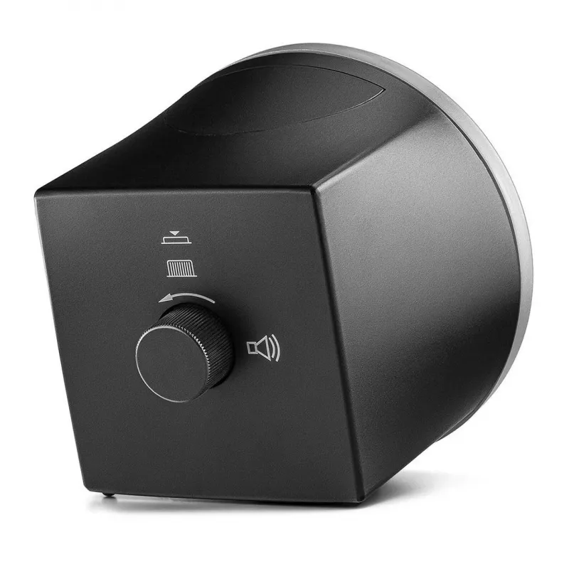 Braun BC07SB-DCF quartzwekker zwart, zilver
