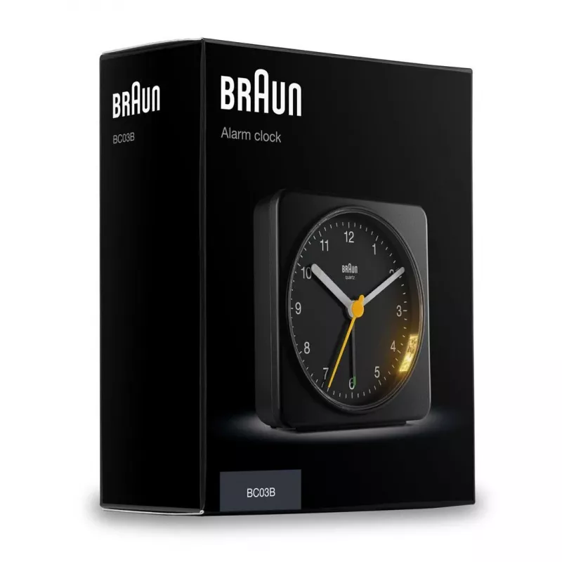 Braun BC03B quartzwekker zwart