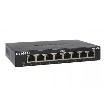 NETGEAR GS308-300PES netwerkswitch unmanaged L2 Gigabit Ethernet (10/100/1000) zwart
