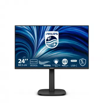 Philips 3000 serie 24B2N3200D/00 computermonitor 61,2 cm (24,1 inch) 1920 x 1200 pixels WUXGA LCD zwart