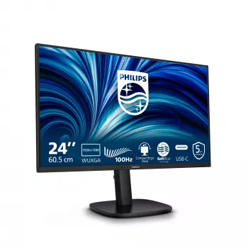 Philips 3000 serie 24B2N3200D/00 computermonitor 61,2 cm (24,1 inch) 1920 x 1200 pixels WUXGA LCD zwart
