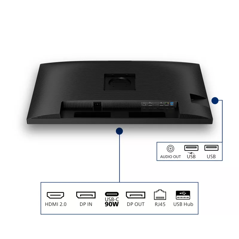 Philips 32B2U3601/00 computermonitor 80 cm (31,5 inch) 2560 x 1440 pixels Quad HD LCD zwart