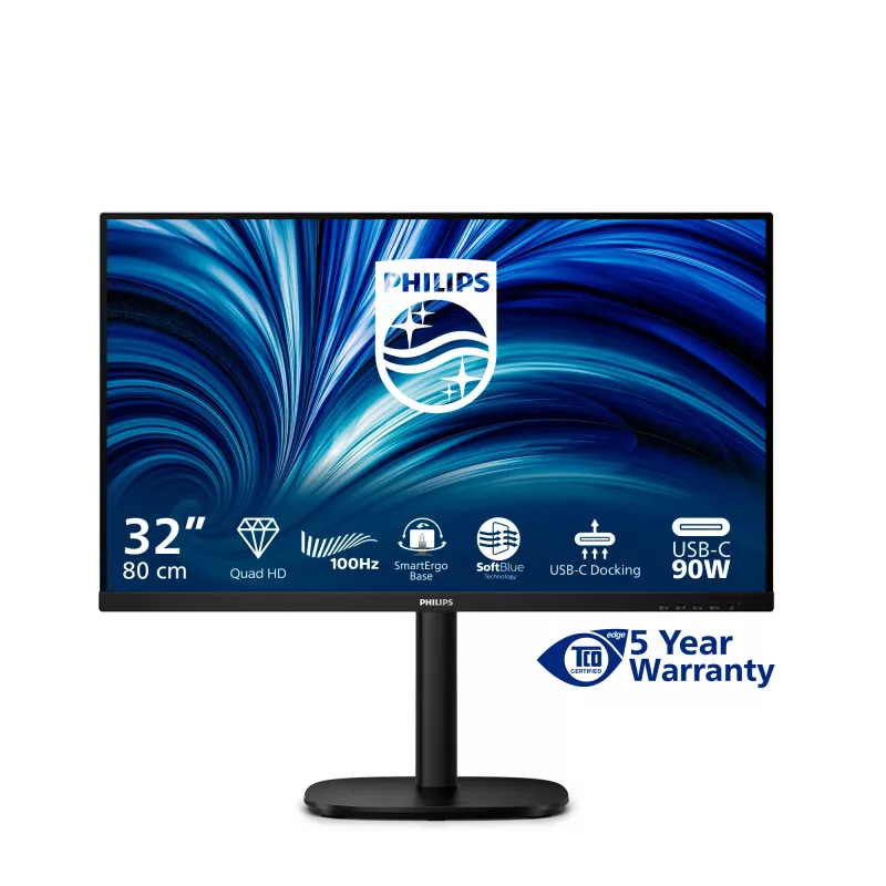 Philips 32B2U3601/00 computermonitor 80 cm (31,5 inch) 2560 x 1440 pixels Quad HD LCD zwart