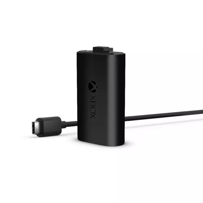 Microsoft Xbox Play & Charge Kit (SXW-00002) oplaadbare batterij met USB-C-kabel, zwart