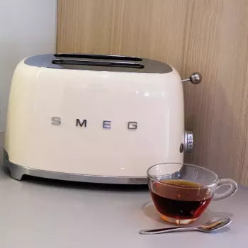 Toaster Smeg TSF01CREU crème 2 sneetjes