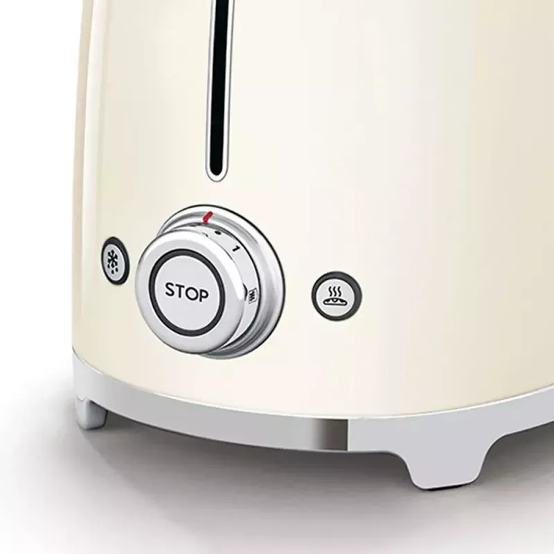 Toaster Smeg TSF01CREU crème 2 sneetjes