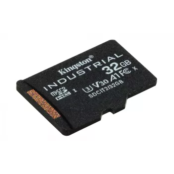 Kingston Technology 32GB microSDHC Industrial C10 A1 pSLC-kaart losse verpakking zonder adapter