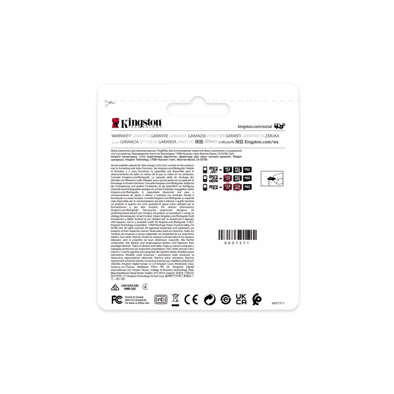 Kingston Technology 32GB microSDHC Industrial C10 A1 pSLC-kaart losse verpakking zonder adapter
