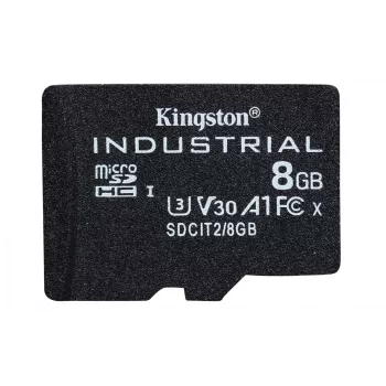 Kingston Technology 8GB microSDHC Industrial C10 A1 pSLC-kaart losse verpakking zonder adapter