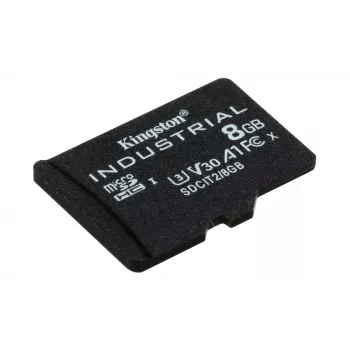 Kingston Technology 8GB microSDHC Industrial C10 A1 pSLC-kaart losse verpakking zonder adapter