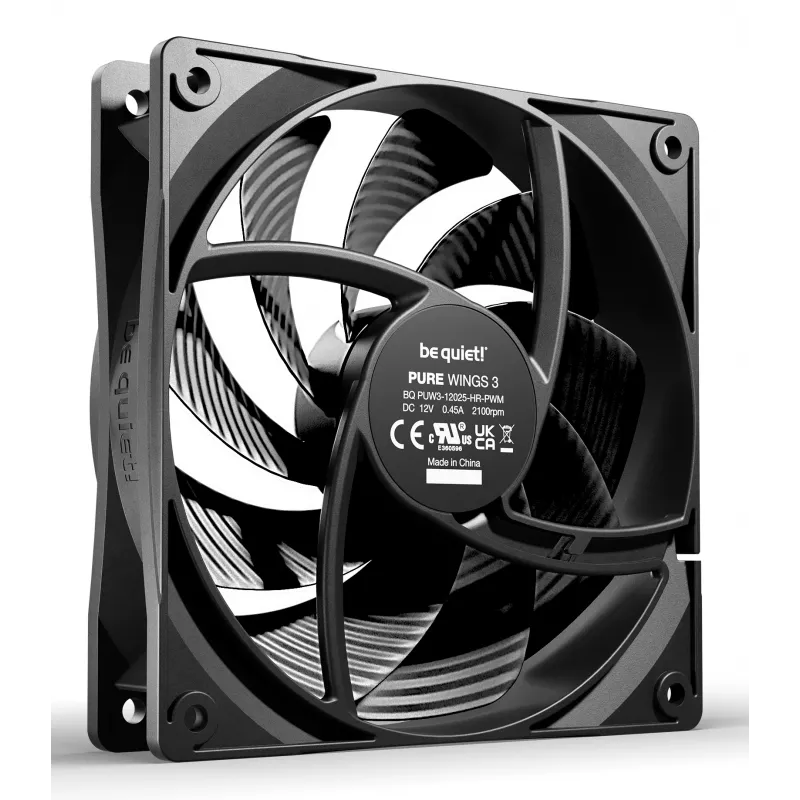 be quiet Pure Wings 3 120mm | PWM high-speed triple pack computercaseventilator 12 cm zwart 3 st.
