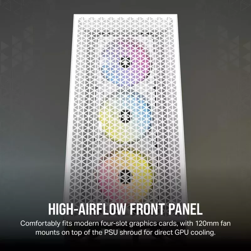 CORSAIR mid-tower pc-behuizing - 3000d RGB Airflow - wit
