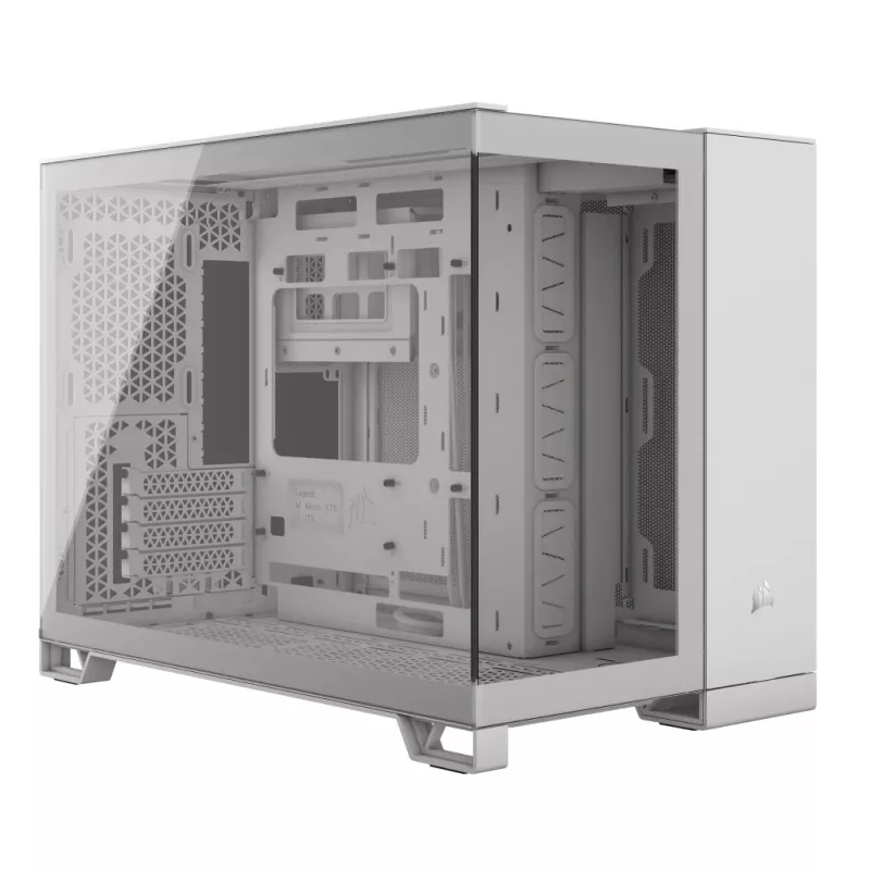 CORSAIR PC-behuizing – 2500X Mid-Tower Dual Chamber PC-behuizing – wit
