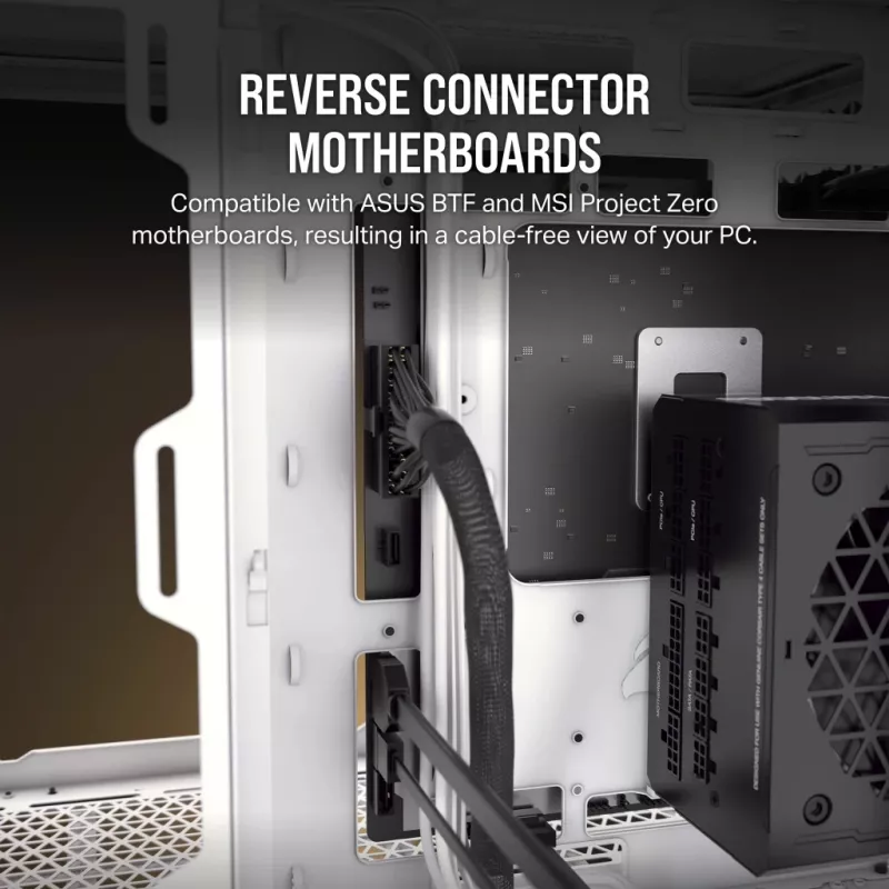 CORSAIR PC-behuizing – 2500X Mid-Tower Dual Chamber PC-behuizing – wit
