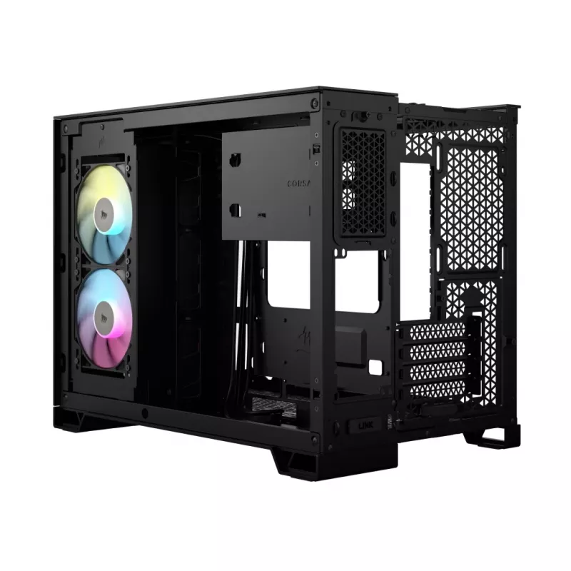 CORSAIR PC-behuizing - iCUE Link 2500X RGB Micro ATX Dual Chamber zwart