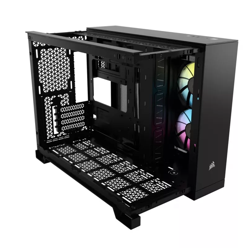 CORSAIR PC-behuizing - iCUE Link 2500X RGB Micro ATX Dual Chamber zwart
