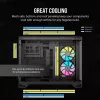 CORSAIR PC-behuizing - iCUE Link 2500X RGB Micro ATX Dual Chamber zwart